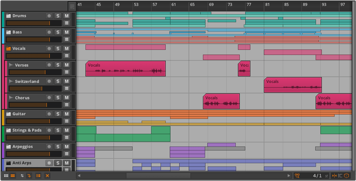 mmag BitwigStudio1.2 Sneak GroupTracks
