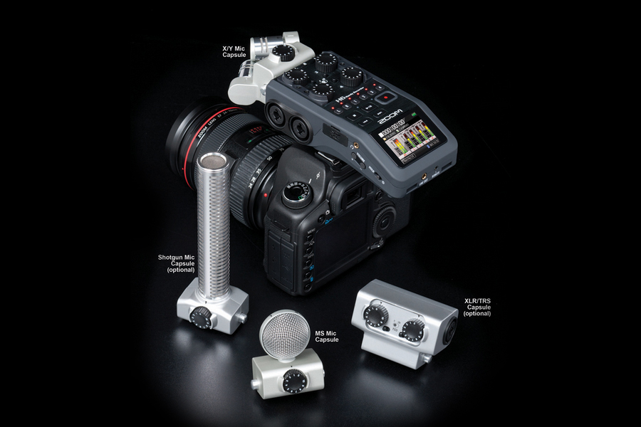 Zoom H6 с фотокамерой