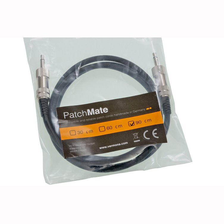 Vermona Modular PatchMate Cable 90cm Vermona Modular PatchMate Cable 90cm Патч кабели для аналоговых синтезаторов и звуковых модулей
