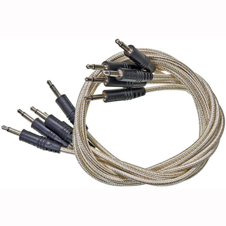 CablePuppy cable 30 cm (5 Pack) white-gold Аксессуары для музыкальных инструментов