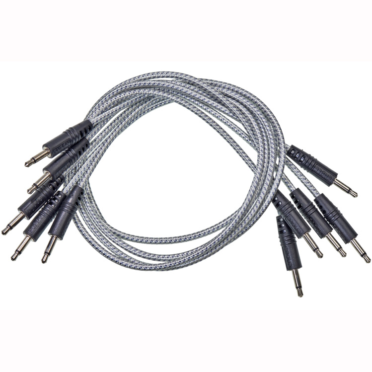 CablePuppy cable 120 cm (5 Pack) white-silver Аксессуары для музыкальных инструментов
