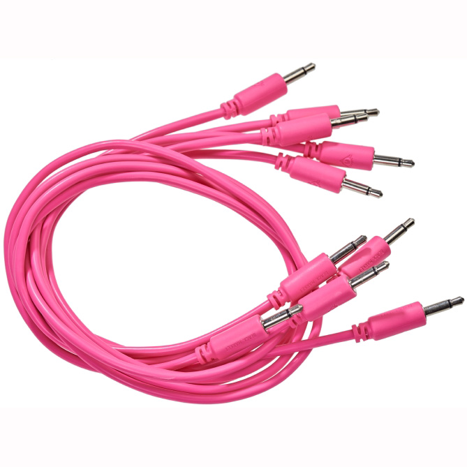Black Market Modular Patch Cable 5-pack 25 cm pink Аксессуары для музыкальных инструментов
