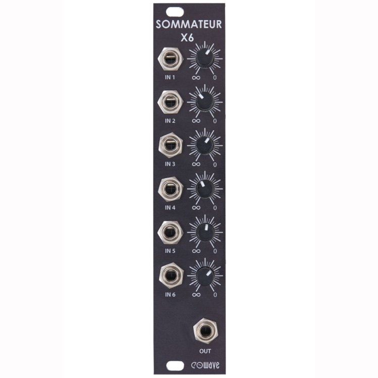 eowave Sommateur x6 Mixer, black Eurorack модули