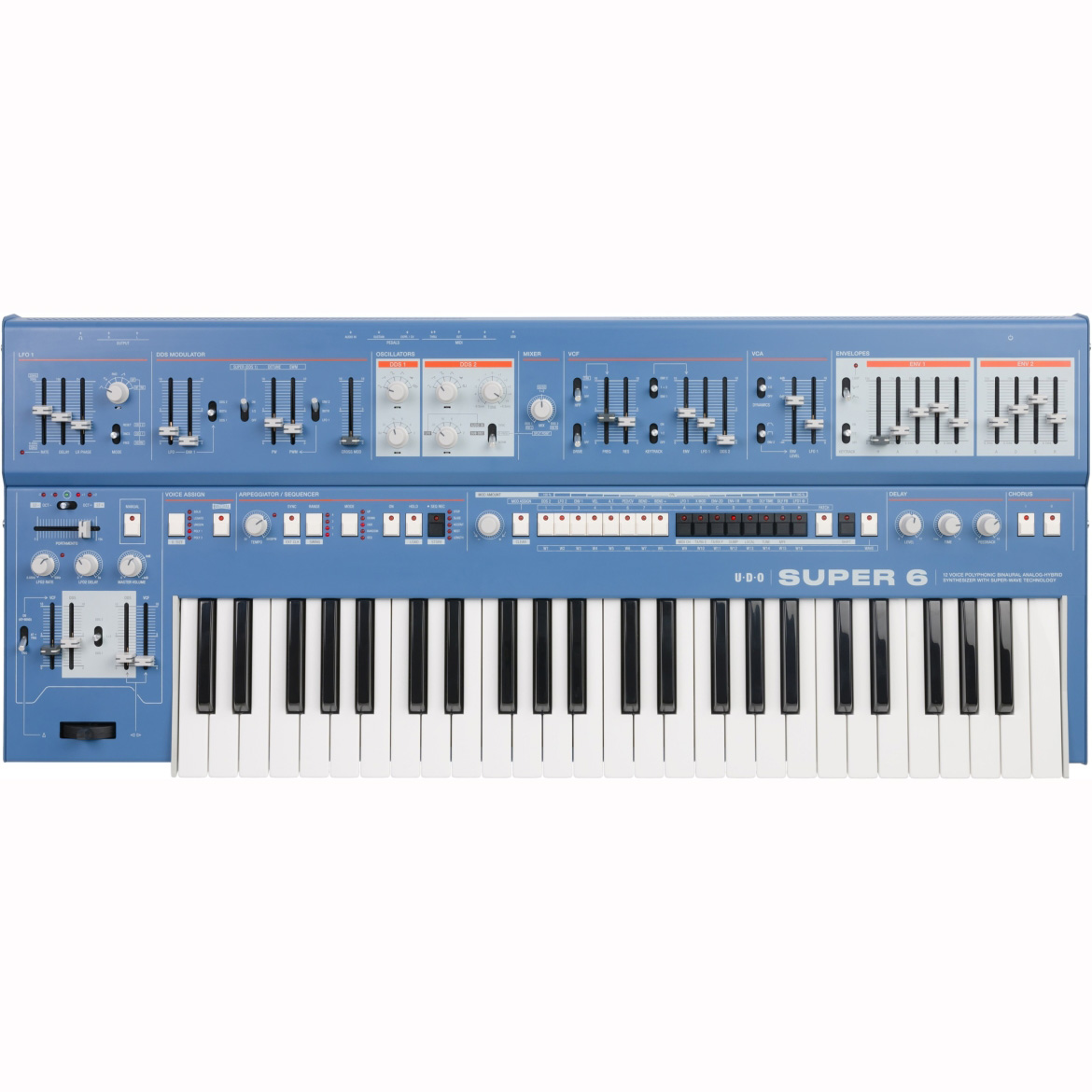 UDO Audio Super 6 Keyboard blue UDO Audio Super 6 Keyboard blue Настольные гибридные синтезаторы