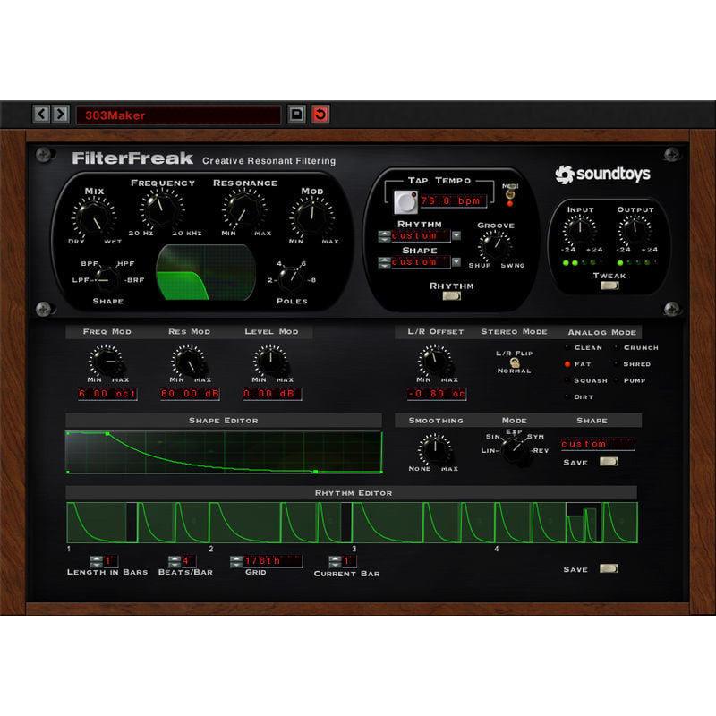 Soundtoys FilterFreak Цифровые лицензии