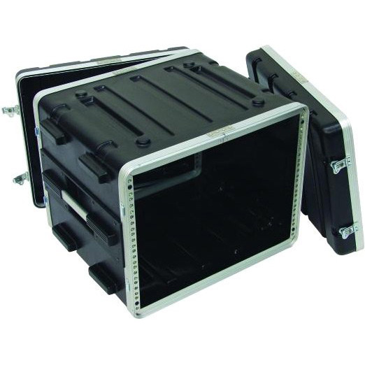 ROADINGER Kunststoff-Rack KR-19, 8HE, DD, schwarz Стойки, рэки