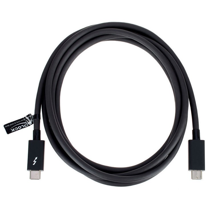 DeLOCK Thunderbolt 3 кабель 2 м DeLOCK Thunderbolt 3 кабель 2 м Интерфейсные кабели для внешних звуковых карт