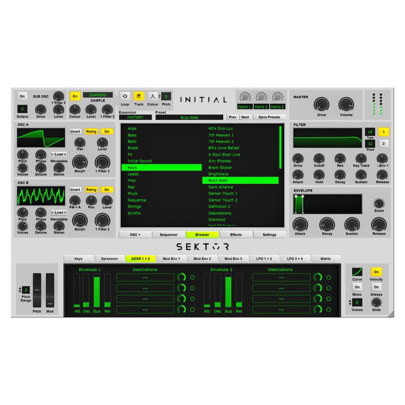 Initial Audio Sektor Цифровые лицензии