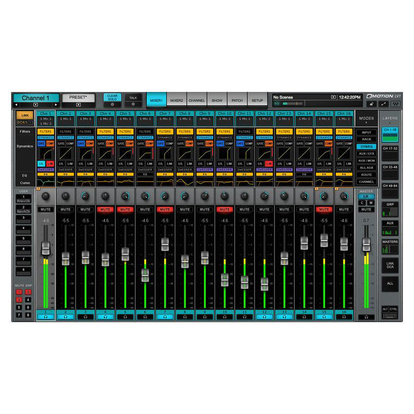 Waves eMotion LV1 - 32 Stereo-Chan. Цифровые лицензии