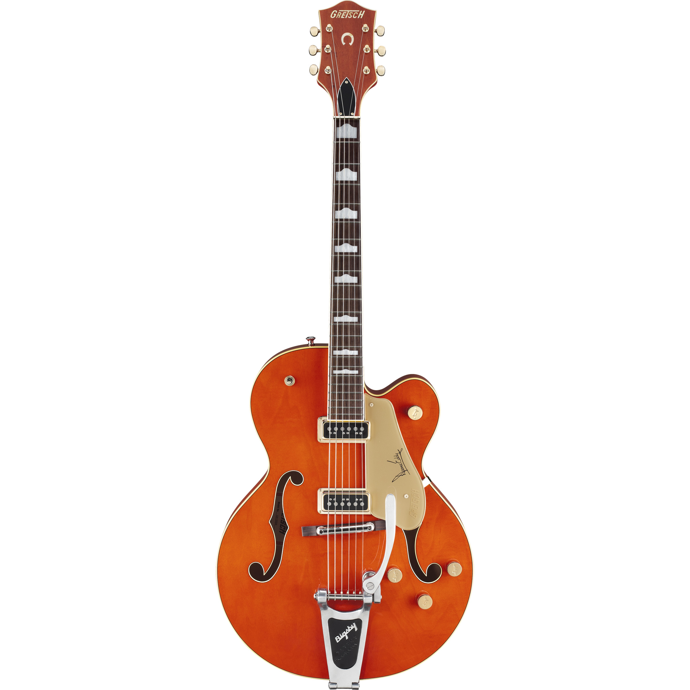 Gretsch G6120DE Duane Eddy Signature Hollow Body with Bigsby®, Rosewood Fingerboard, Desert Sunrise, Lacquer Электрогитары