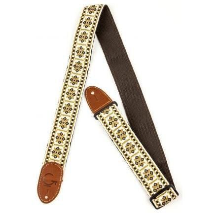 Gretsch G Brand Strap Diamond Brown Ends Ремни для гитар