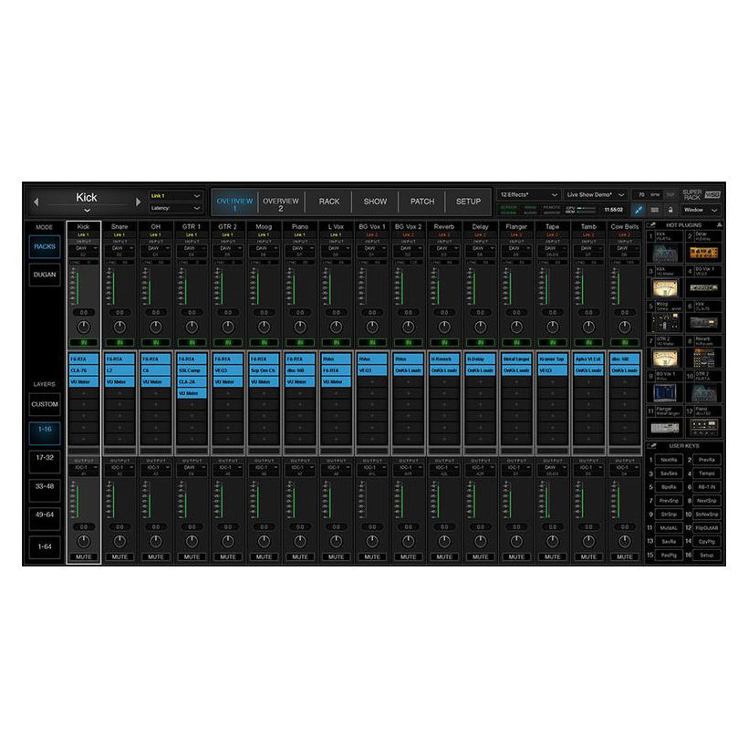 Waves SuperRack SoundGrid Цифровые лицензии