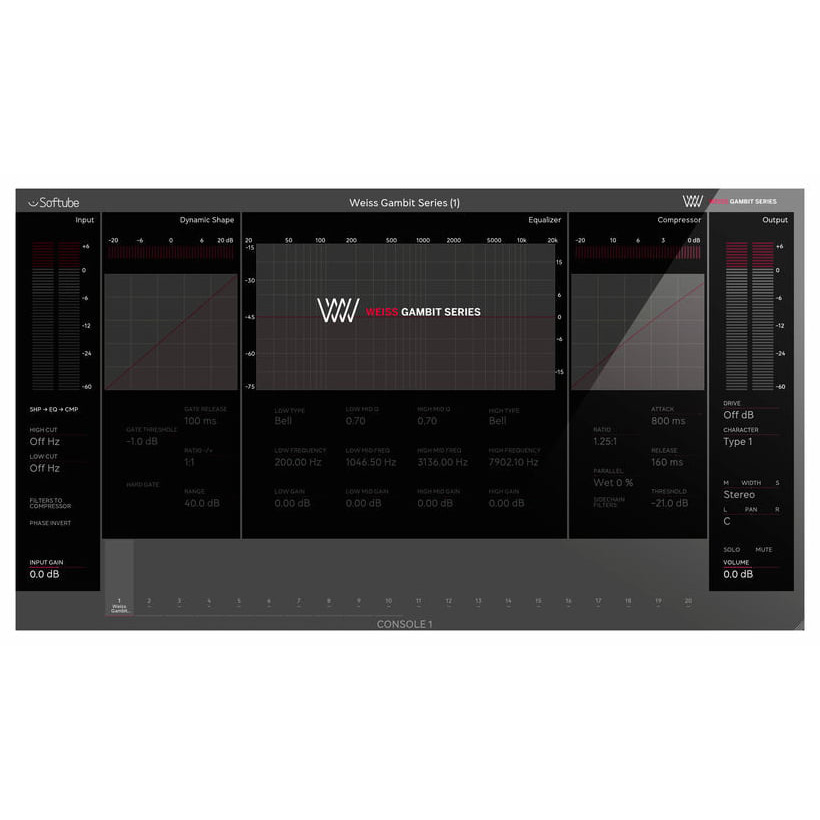 Softube Weiss Gambit Series Цифровые лицензии