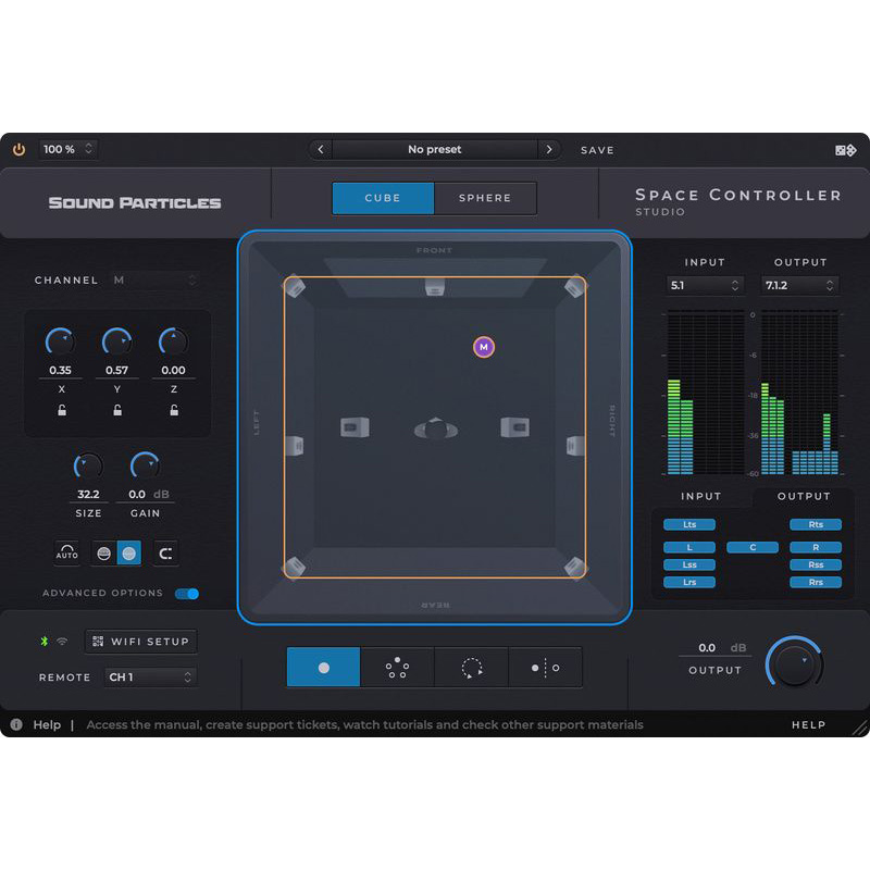 Studio controller. Плагины для звука. Контроллер Studio one. Sound Particles Интерфейс. Space Controller OSC.