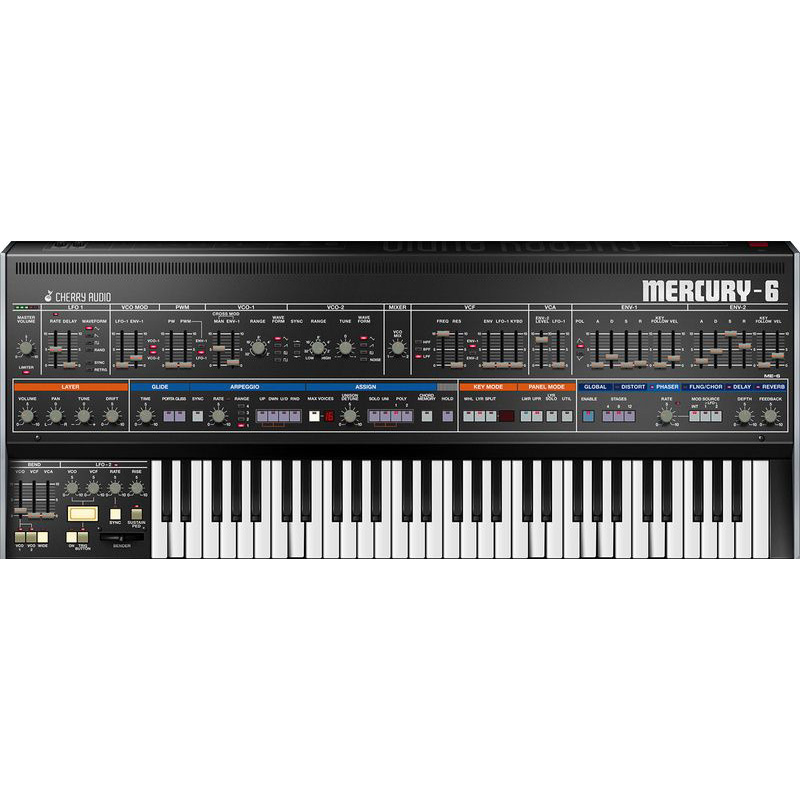 Cherry Audio Mercury-6 Synthesizer Цифровые лицензии
