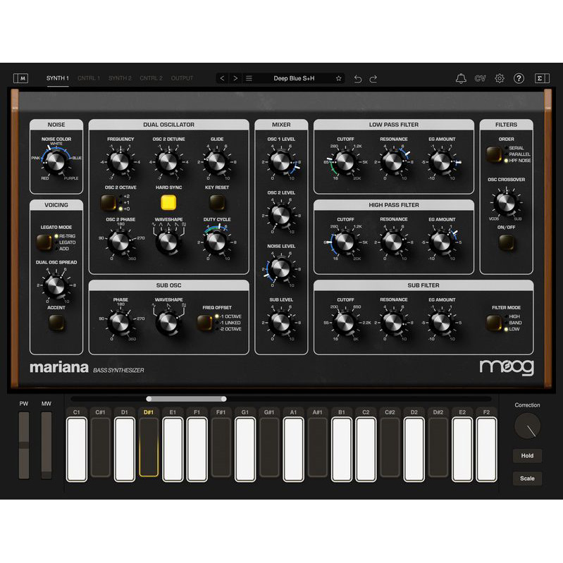 Moog Mariana Цифровые лицензии