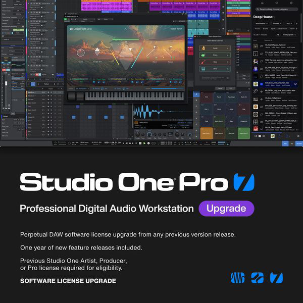 Presonus Studio One Pro 7 Upgrade Цифровые лицензии