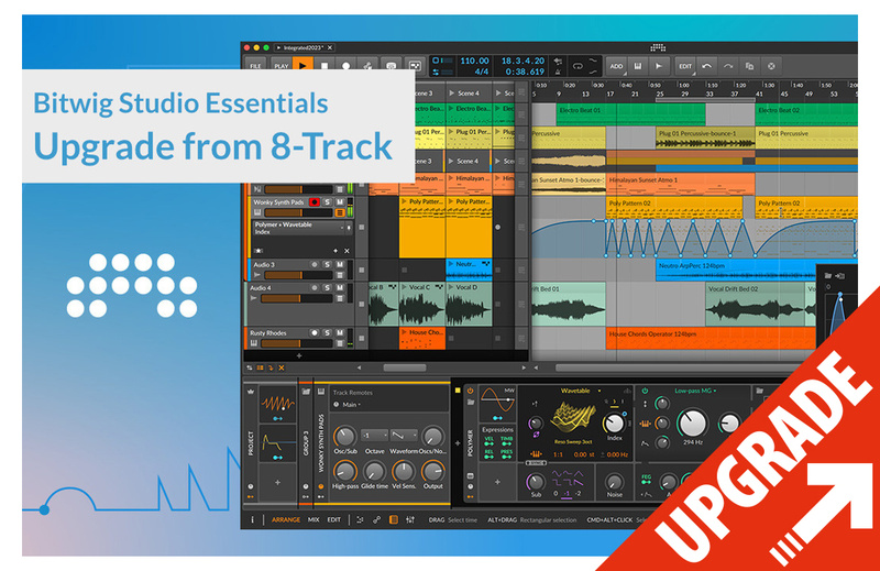 Bitwig Studio Essentials Upgrade from 8-Track Аудио редакторы