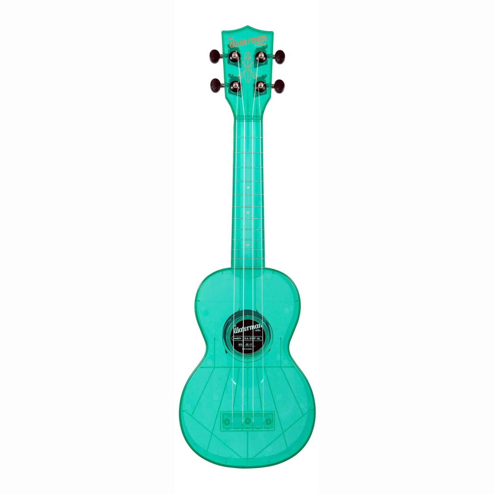 Waterman By Kala Ka-swf-bl Waterman Fluorescent Blue, Soprano Ukulele Гитары акустические