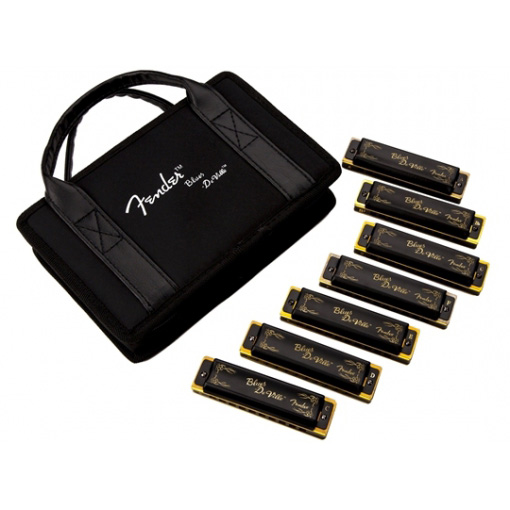 Fender Blues DeVille Harmonica, Pack of 7, with Case Губные гармошки