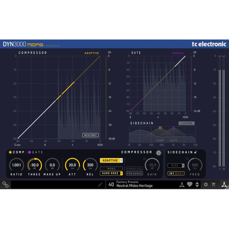tc electronic DYN 3000 Midas Channel Dynamic Цифровые лицензии