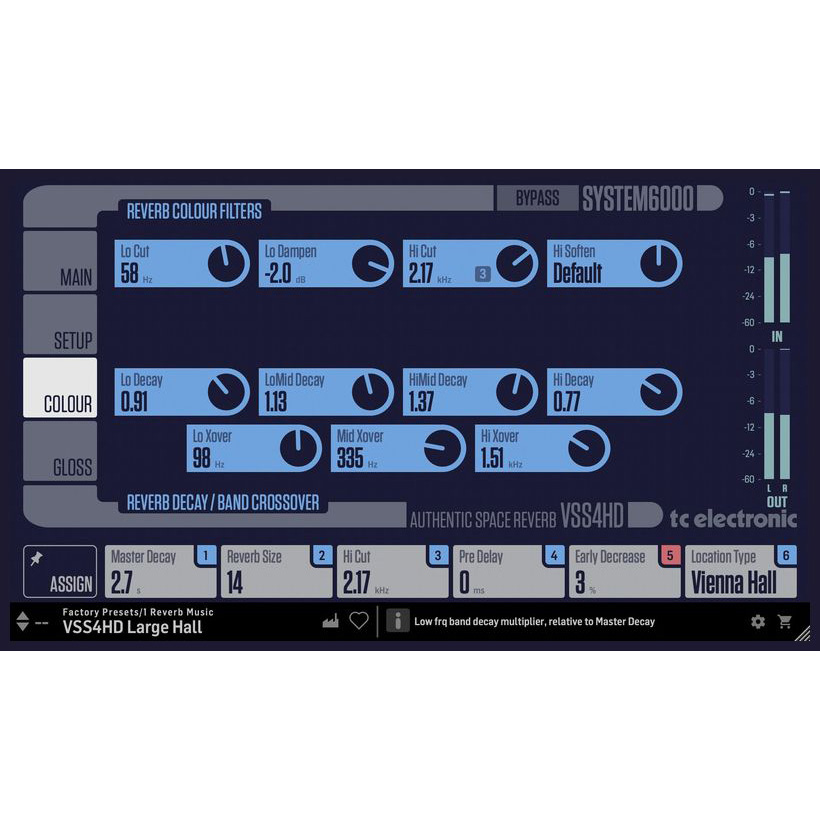 tc electronic VSS4 HD Authentic Space Reverb Цифровые лицензии