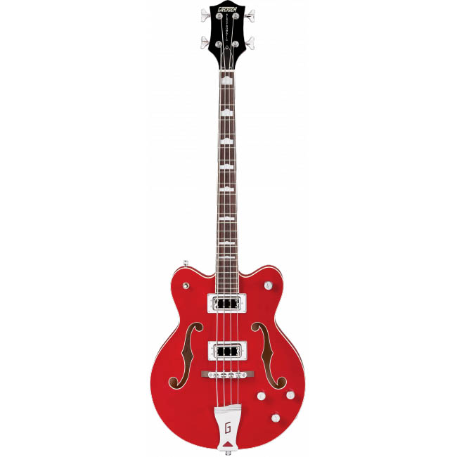 Gretsch G5442BDC Electromatic® Hollow Body 30.3 Short Scale Bass, Rosewood Fingerboard, Transparent Red Бас-гитары
