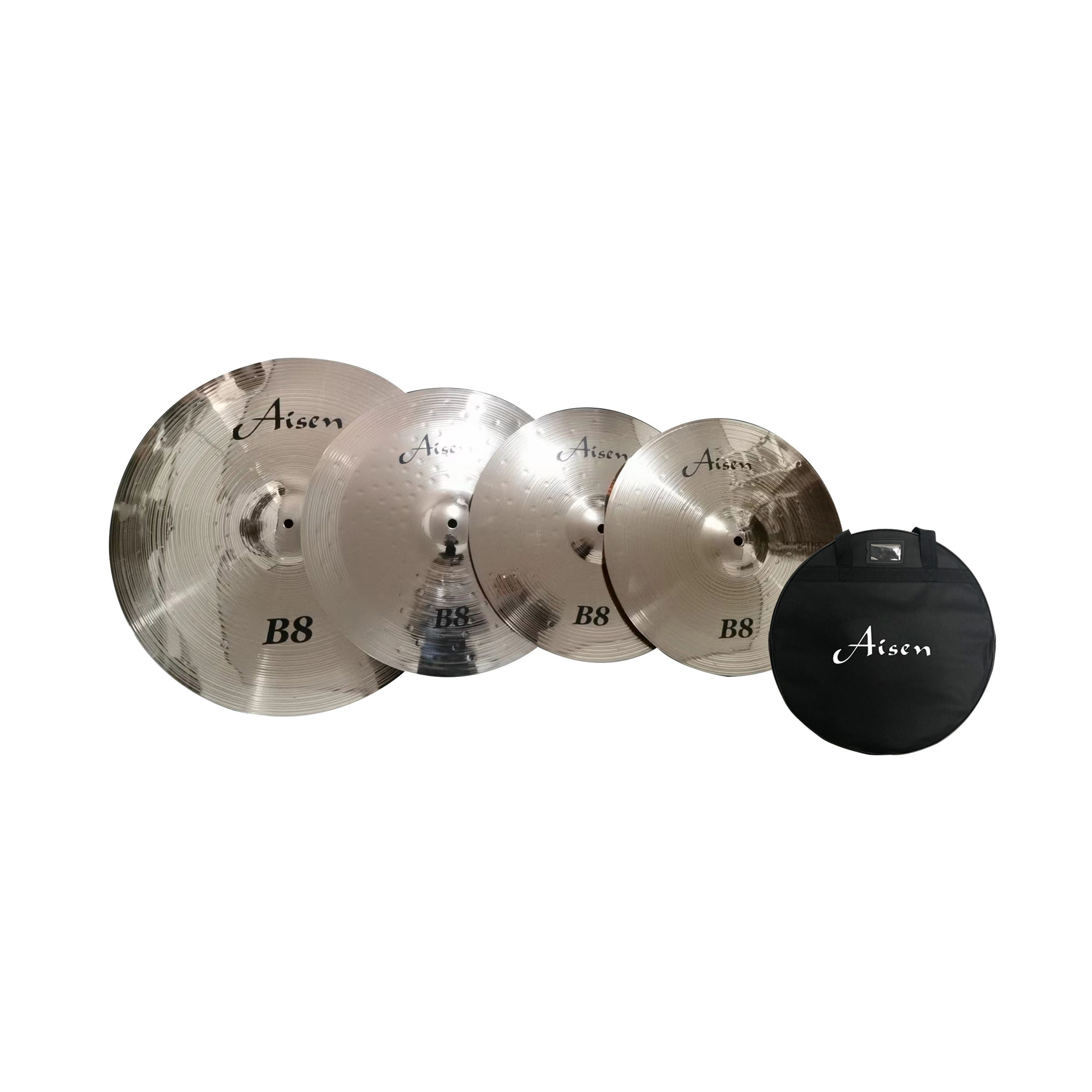 Aisen B8 CYMBAL PACK 4PCS Aisen B8 CYMBAL PACK 4PCS Наборы тарелок