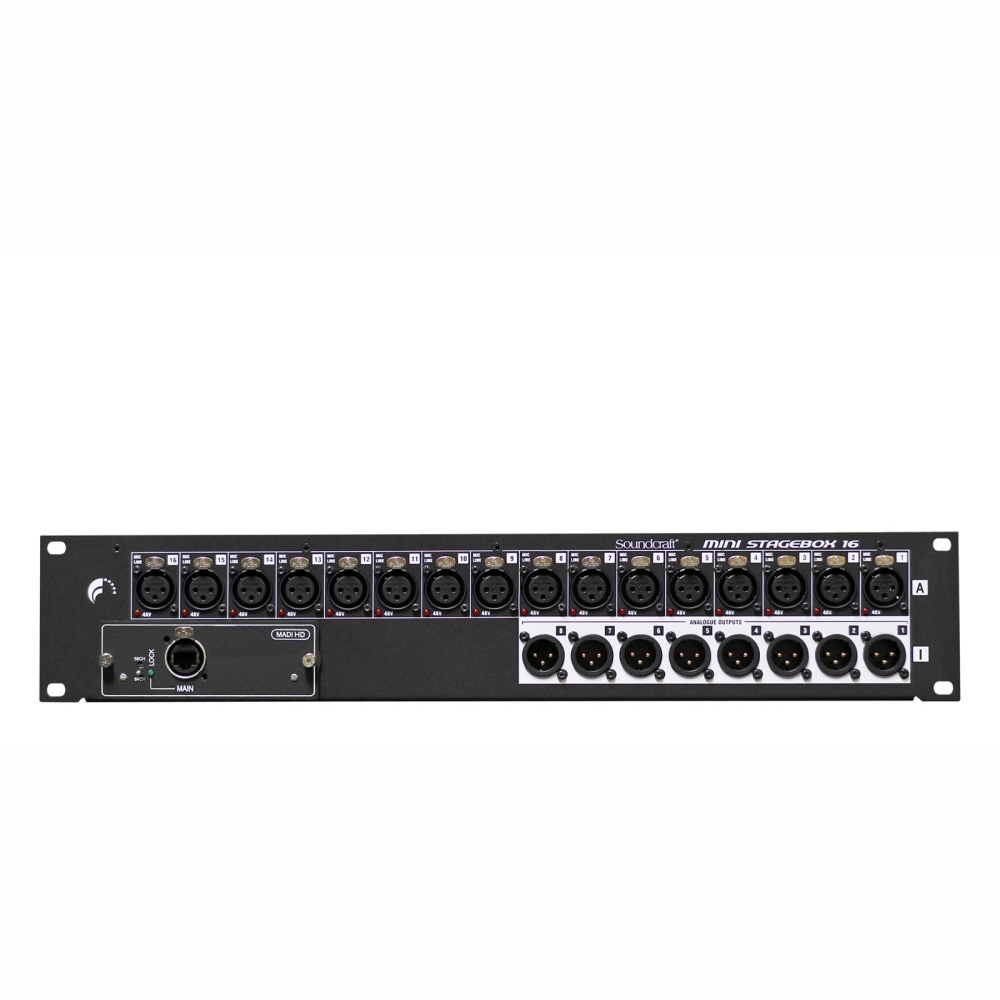Soundcraft Msb-16i Cat5 Mini Stagebox 16 (2u) Soundcraft Msb-16i Cat5 Mini Stagebox 16 (2u) Цифровые микшерные пульты