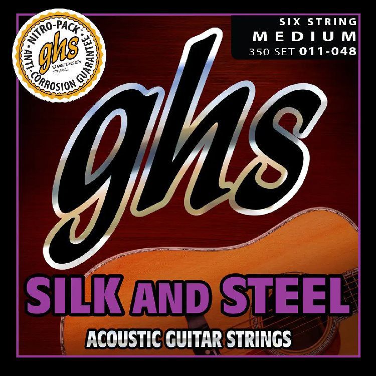 GHS Strings 350 SILK&STEEL™ GHS Strings 350 SILK&STEEL™ Струны для акустических гитар