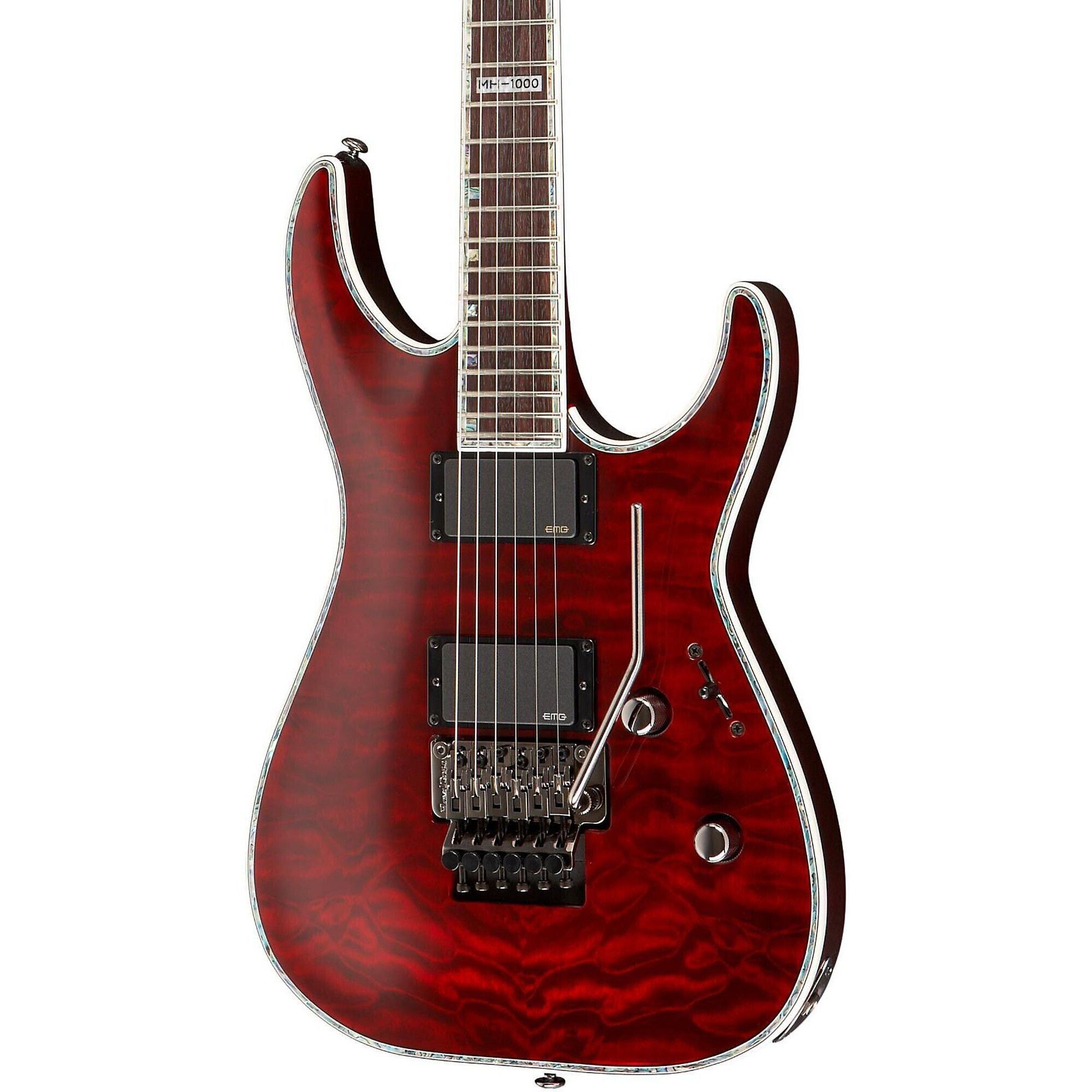 ESP LTD MH-1000 QM/FR/STBC El guitar ESP LTD MH-1000 QM/FR/STBC El guitar Электрогитары