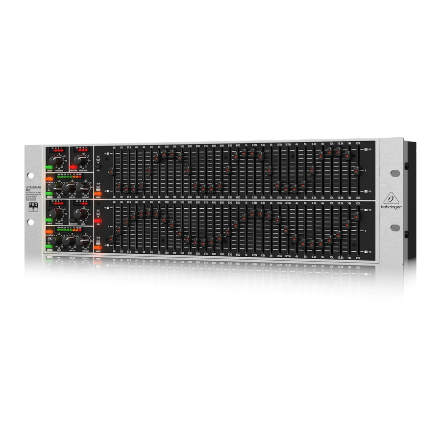 Behringer FBQ6200HD Частотная обработка звука