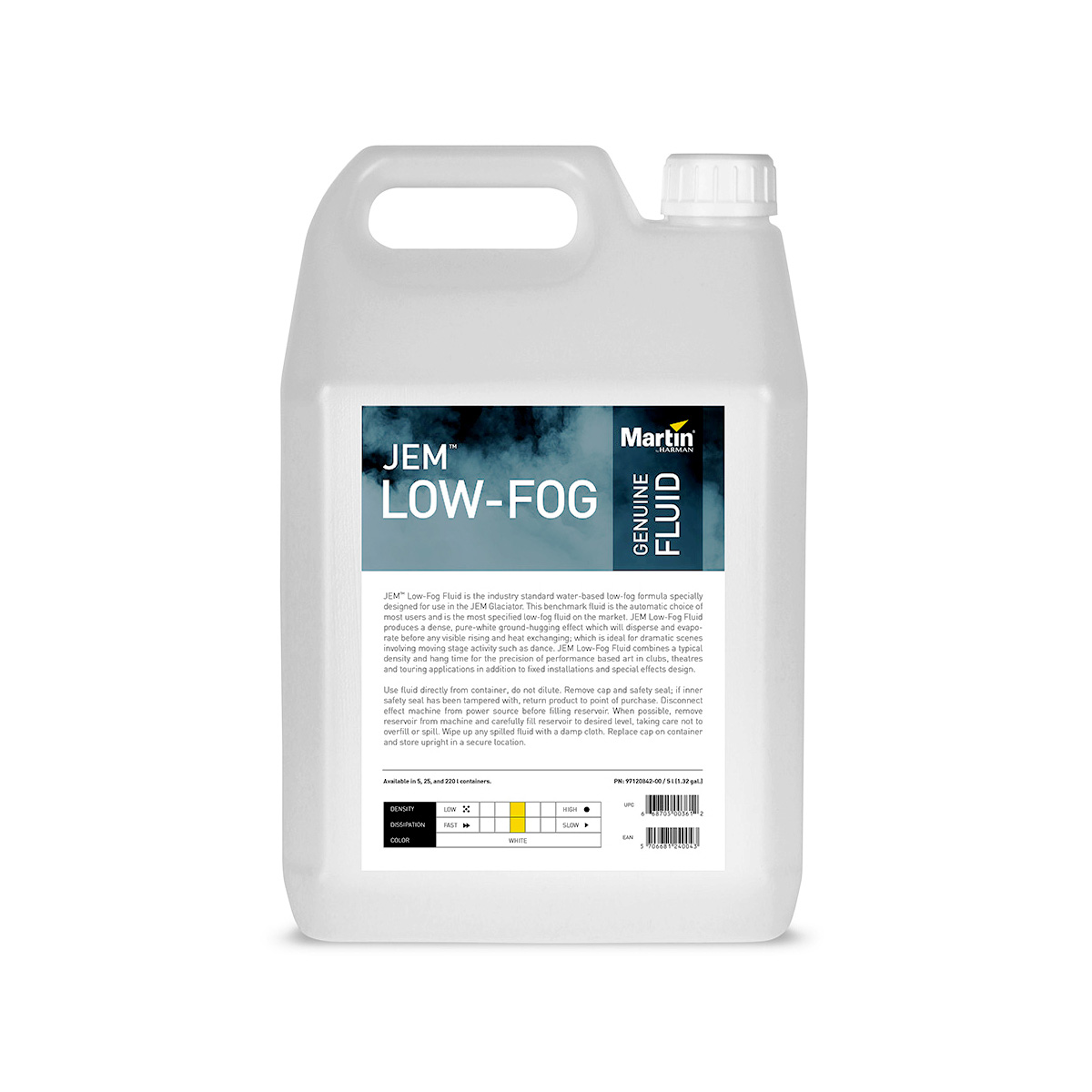 Купить Дым, снег, туман, мыльные пузыри Martin JEM Low-Fog Fluid за 10489 Р  с доставкой по России - mmag.ru