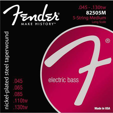 Fender 8250 SUPER Bass Strings NICKEL PLATED 045 - 130 SET OF 5 Струны для бас-гитар