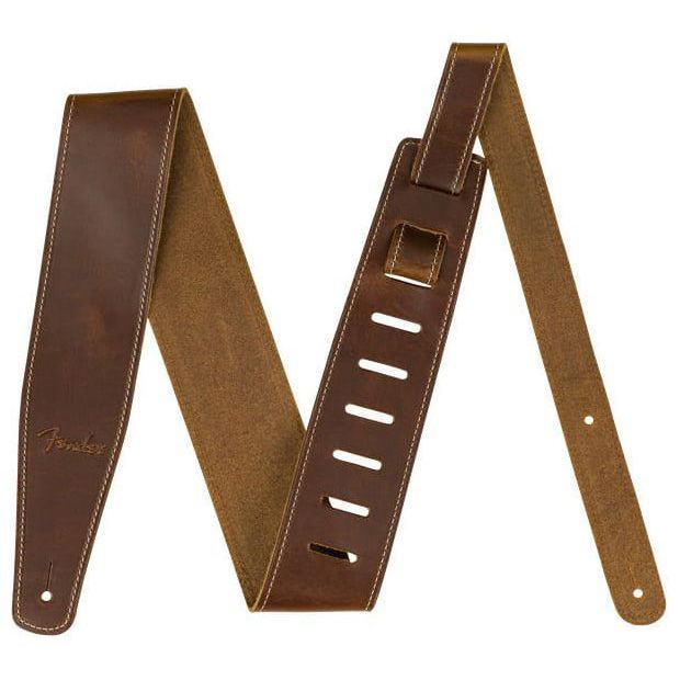 Fender BROKEN-IN LEATHER Strap TAN 2.5. Ремни для гитар