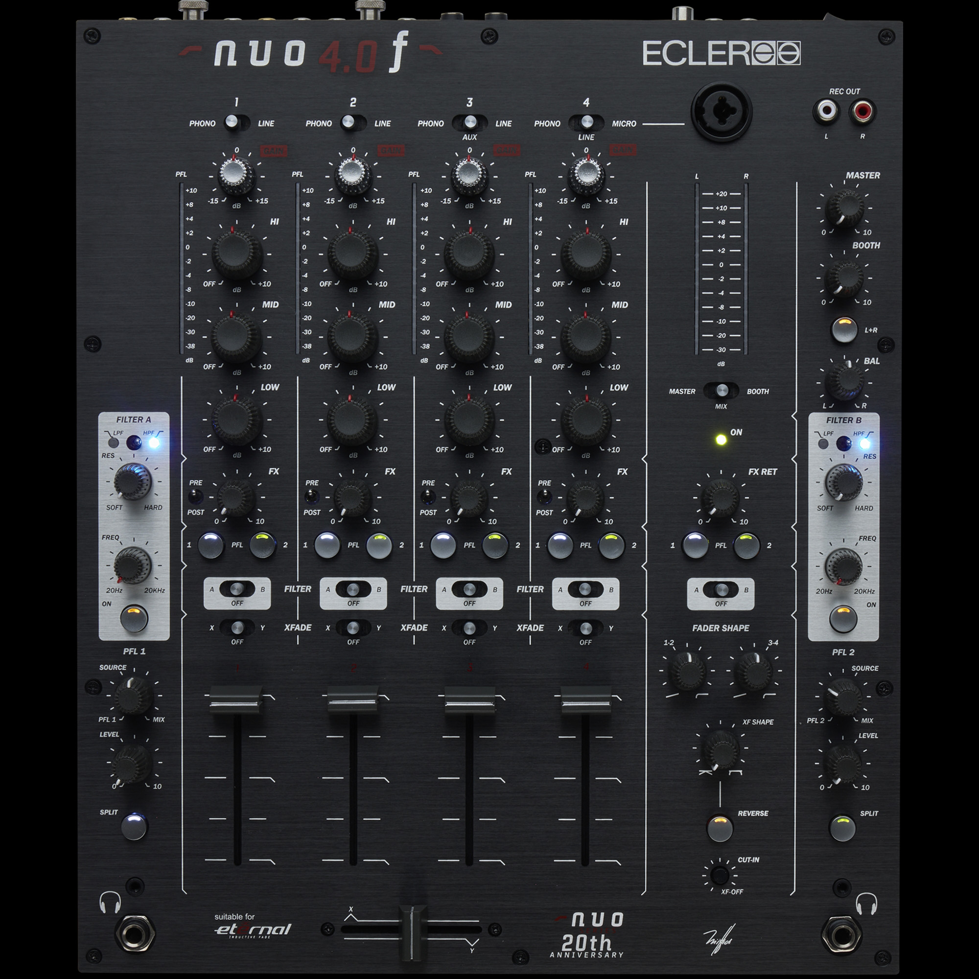 Ecler NUO 4.0F Black Различное Музыкальное Оборудование