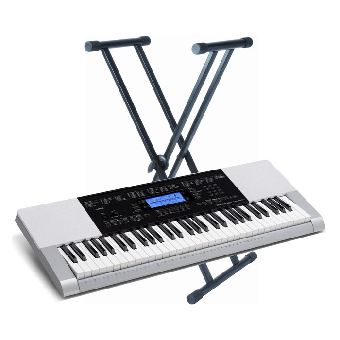 Casio CTK-4400 + Quik Lok T20 Клавишные синтезаторы с автоаккомпанементом