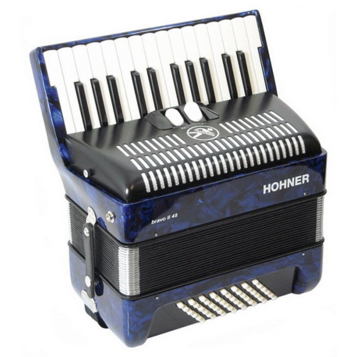 Hohner Bravo II 48 (A1654) blue Аккордеоны
