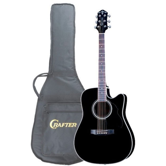 CRAFTER ED-75 CEQ/BK Гитары акустические