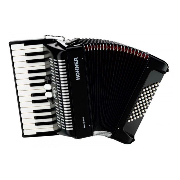 Hohner A1652 BRAVO II 48 Black Аккордеоны