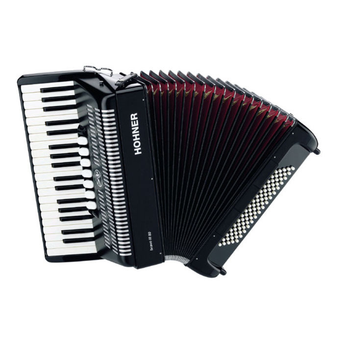 Hohner Bravo II 60 (A1696) Black Аккордеоны