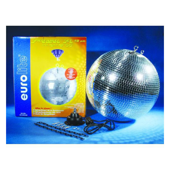 Eurolite Mirror Ball 40 cm with motor MD-1515 Eurolite Mirror Ball 40 cm with motor MD-1515 Зеркальные шары и моторы