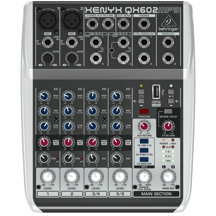 Behringer QX602MP3 Behringer QX602MP3 Аналоговые микшеры