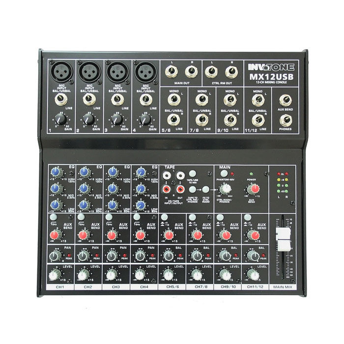 Invotone MX12USB Invotone MX12USB Аналоговые микшеры