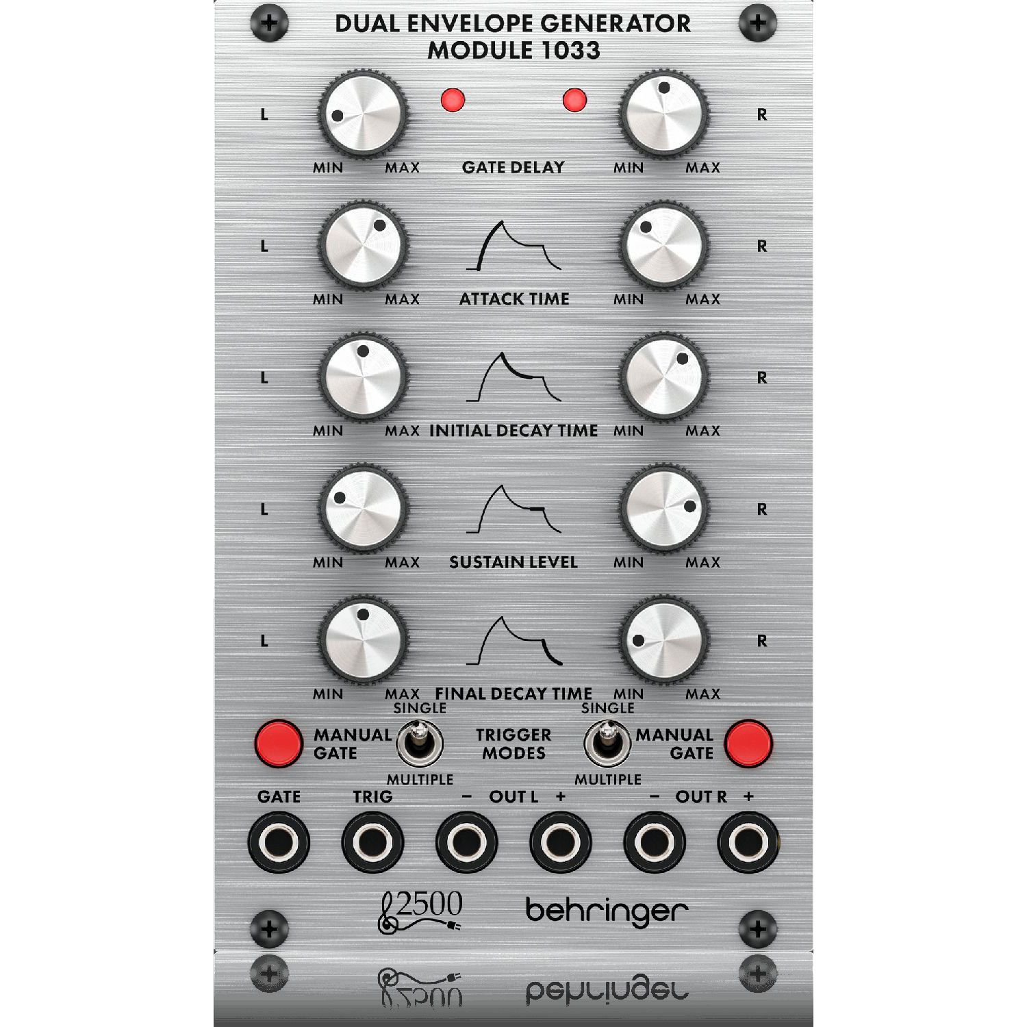 Behringer DUAL ENVELOPE GENERATOR MODULE 1033 Behringer DUAL ENVELOPE GENERATOR MODULE 1033 Eurorack модули