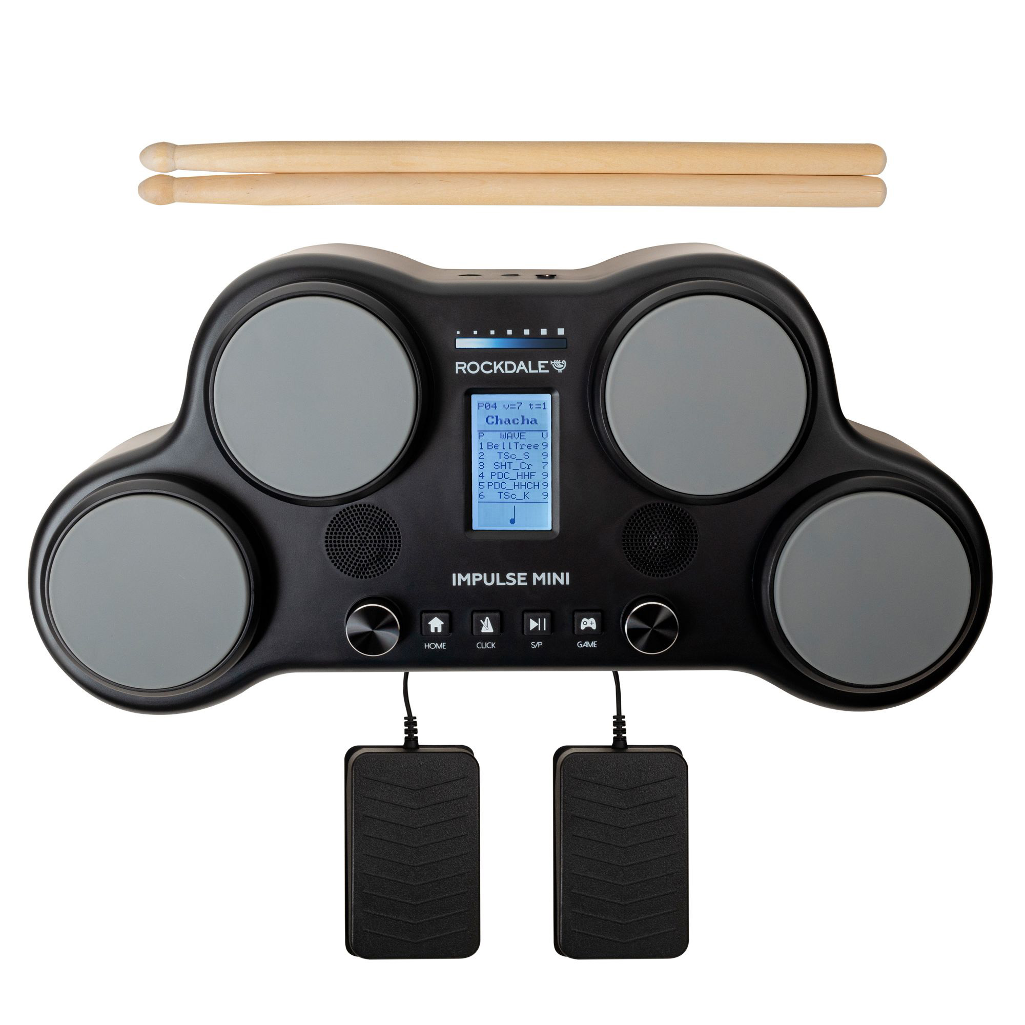 Rockdale Impulse Mini Black Электронные ударные установки, комплекты