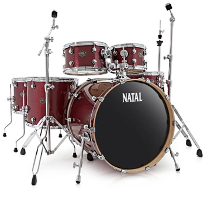 Natal KAR-F20-RDS ARCADIA DRUM SET FUSION 20 PACK WITH HARDWARE Red SPARKLE Natal KAR-F20-RDS ARCADIA DRUM SET FUSION 20 PACK WITH HARDWARE Red SPARKLE Акустические ударные установки, комплекты
