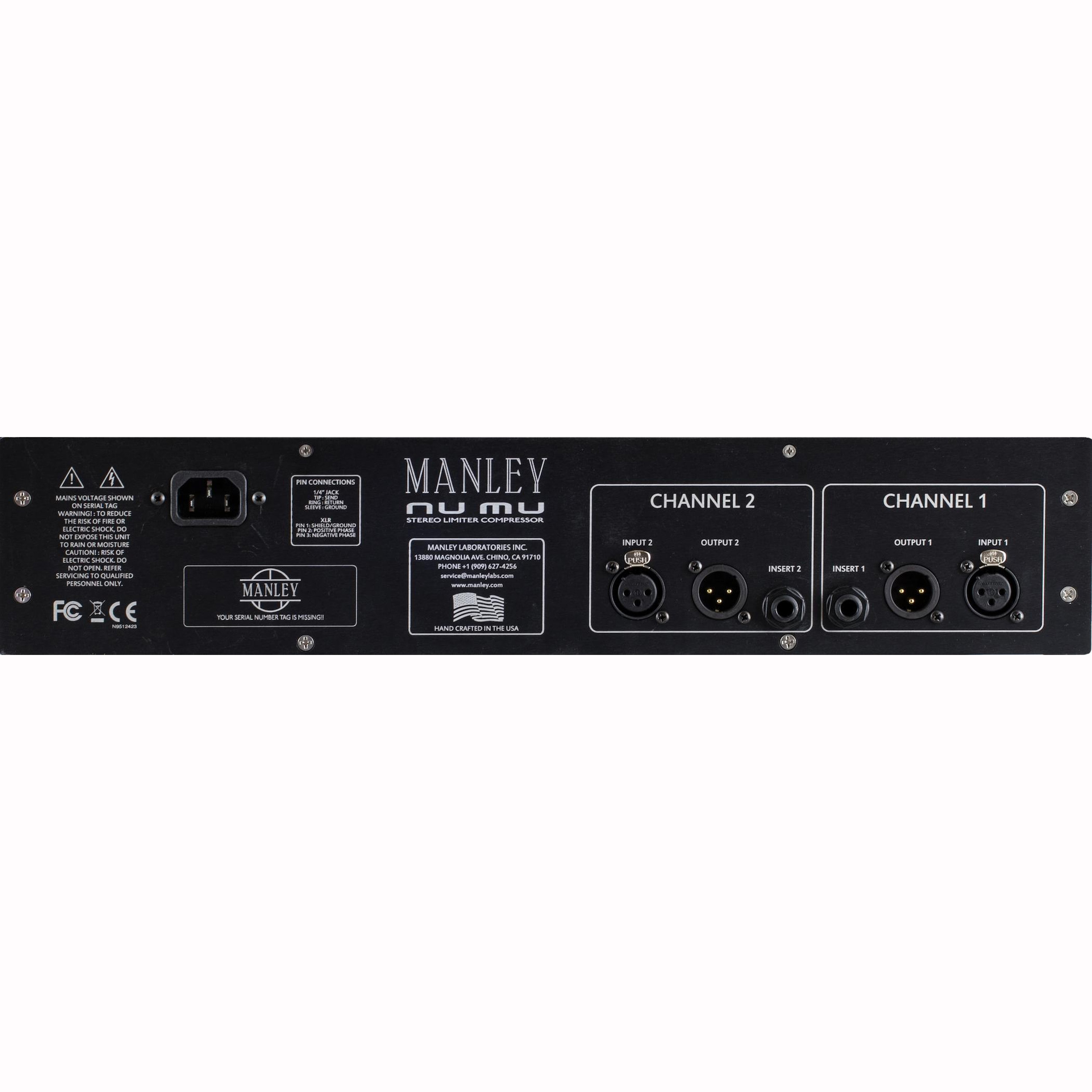 Manley Nu Mu Stereo Limiter Compressor Студийные процессоры эффектов