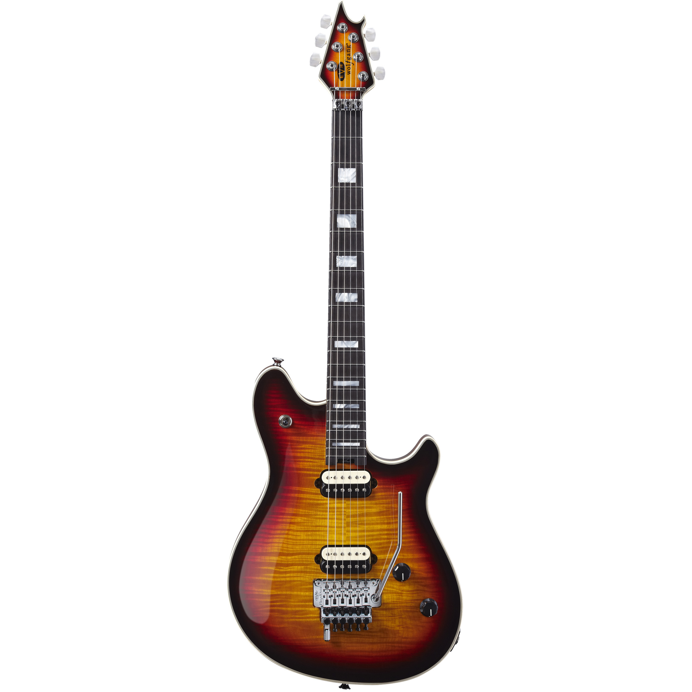 EVH® Wolfgang® USA, Ebony Fingerboard, 5A Flame Top, 3-Tone Burst Электрогитары