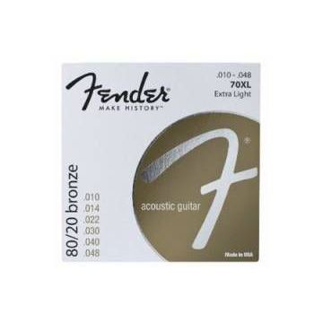 Fender Strings NEW ACOUSTIC 70XL 80/20 BRONZE BALL END 10-48 Струны для акустических гитар